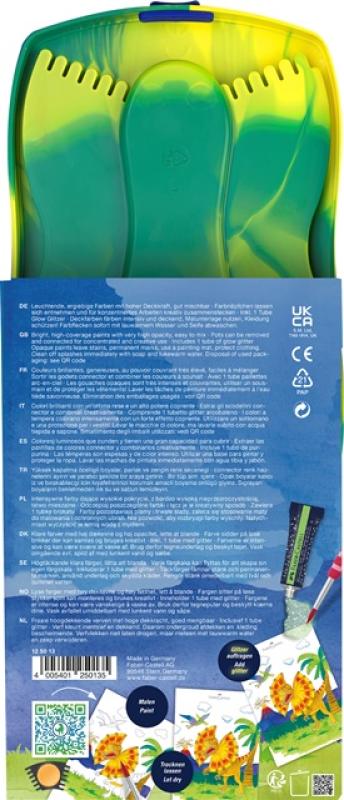 Faber-Castell Farbkasten Connector 12 Farben Dinosaurier